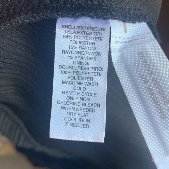 LOFT Black Textured Sleeveless Dress - Picture 7 of 7